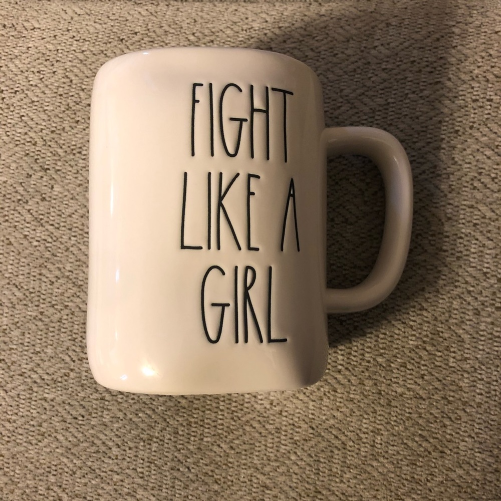 Rae Dunn Fight Like a Girl Pink Inside!